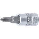 BGS Bit-Einsatz | Antrieb Innenvierkant 6,3 mm (1/4"""") | Kreuzschlitz PH1 | 2487
