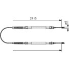 1 987 482 003 Seilzug, Feststellbremse