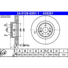 Bremsscheibe | 24.0128-0261.1