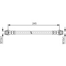 Bremsschlauch | CHEVROLET Aveo 11 | 1 987 481 A61
