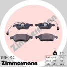 ZIMMERMANN Bremsbeläge 25180.190.2