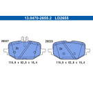 BREMSBELAGSATZ, SCHEIBENBREMSE | 13.0470-2655.2