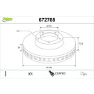 VALEO Bremsscheibe | 672788