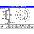 Bremsscheibe Mitsubishi T. Lancer 1.5-2.4 08 | 24.0110-0345.1