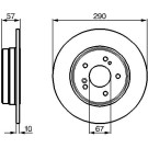 Bremsscheibe | MERCEDES SL-Klasse | 0 986 478 446
