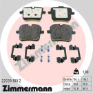 ZIMMERMANN Bremsbelagsatz, Scheibenbremse | 22039.180.2