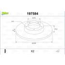 VALEO Bremsscheibe 197584