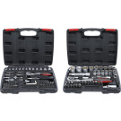 BGS Steckschlüssel-Satz Antrieb 6,3 mm (1/4 ) + 12,5 mm (1/2 ) Zollgrößen 174-tlg BGS Do it yourself 9192