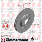 ZIMMERMANN Bremsscheibe | 100.3355.20