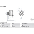 Lichtmaschine | HYUNDAI | 0 986 083 520