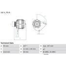Lichtmaschine | FIAT,LANCIA | 0 986 080 490