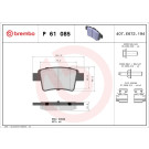 BREMBO Bremsklötze HA | CITROEN C4 06-13 | P 61 085