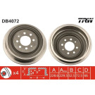 Bremstrommel. Renault T. Espace/Kangoo/Rapid 84- Ohne Lager | DB4072