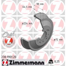 ZIMMERMANN Bremstrommel | 230.1901.20