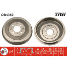 10 472 016 Bremstrommel | OPEL Corsa,FIAT Punto,500 05 | DB4360