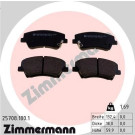 ZIMMERMANN Bremsbelagsatz, Scheibenbremse | 25708.180.1
