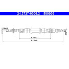 ATE Handbremsseil Seilzug Festellbremse 24.3727-0006.2