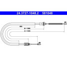 ATE Handbremsseil Seilzug Festellbremse 24.3727-1048.2