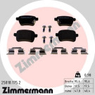 ZIMMERMANN Bremsbelagsatz, Scheibenbremse | 25818.175.2