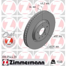 ZIMMERMANN Bremsscheibe | 200.2544.20