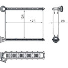 Wärmetauscher, Innenraumheizung BEHR AH 272 000S