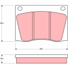 Bremsbelagsatz Aston Martin P. Martini 4.0-6.3 69 | GDB531
