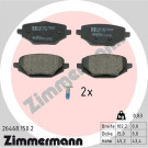 ZIMMERMANN Bremsbelagsatz, Scheibenbremse | 26468.150.2