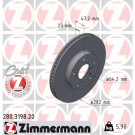 ZIMMERMANN Bremsscheibe | 280.3198.20