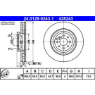 Bremsscheibe Lancia P. Delta 1.9-2.0 D Multijet 08-14 | 24.0128-0243.1