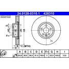 Bremsscheibe | 24.0128-0310.1