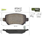 VALEO Bremsbeläge 872417