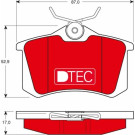 Bremsbelagsatz Audi T. A1/A2/A3/A4/A6/A8/Tt 96- Dtec Cotec | GDB1330DTE