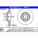 Bremsscheibe Vw S. A100/A4/A6/Passat 96-/A8 99 | 24.0125-0171.1