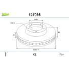VALEO Bremsscheibe 197066