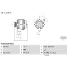 Lichtmaschine | LEXUS IS 99 | 0 986 084 390