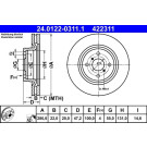 Bremsscheibe | 24.0122-0311.1