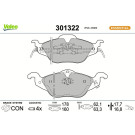 VALEO Bremsbeläge 301322