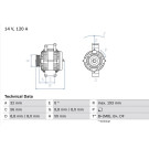 Lichtmaschine | JEEP Grand Cherokee | 0 986 047 660