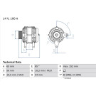 Lichtmaschine | OPEL,ALFA | 0 986 047 270