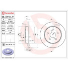 Bremsscheibe HA | LEXUS ES, NX, UX TOYOTA C-Hr 16 | 08.D418.11