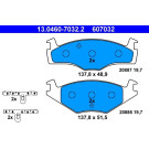 Bremsbelagsatz Vw P. Caddy/Golf/Jetta/Passat/Vento 1,0-1,8 79-99 | 13.0460-7032.2