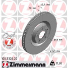 ZIMMERMANN Bremsscheibe 100.3326.20