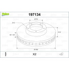 VALEO Bremsscheibe 197134