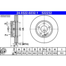 Bremsscheibe Db P. W169/W245 1,5-2,0 04-12 Power Disc | 24.0322-0232.1