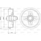 VALEO Bremstrommel 237049