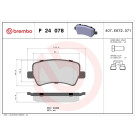 BREMBO Bremsklötze HA | FORD Galaxy, S-Max VOLVO V60 06 | P 24 078