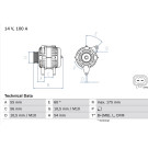 Lichtmaschine | OPEL Corsa,Meriva,Astra,Tigra | 0 986 049 020
