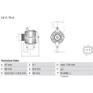 Lichtmaschine | RENAULT,OPEL | 0 986 042 191
