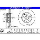 Bremsscheibe | 24.0125-0214.1