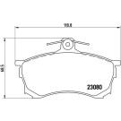 BREMBO Bremsklötze VA | MITSUBISHI Carisma VOLVO S40 95-06 | P 54 021
